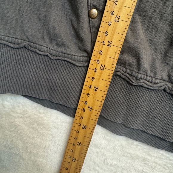 Burnside Fullzip Hoodie Mens Size Large Gray Large Graphic Pockets 100% Cotton - Picture 8 of 9